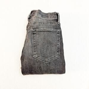 Frame Le High Skinny Black Gray Denim Jeans Central Wash Size 27